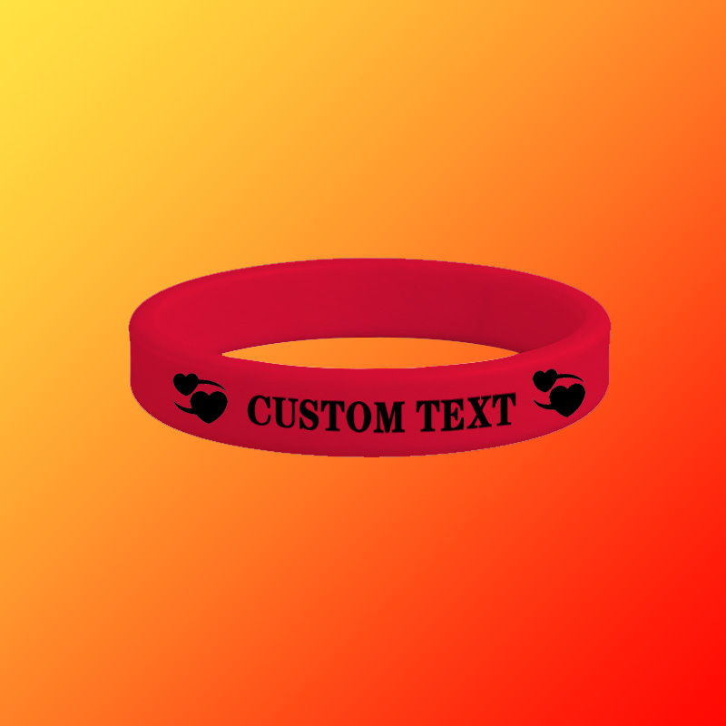 100pcs Custom Silicone Wristbands, Gift for Her